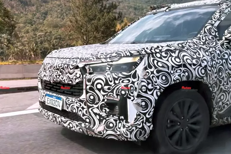 Una "mula" de pruebas del nuevo modelo de Honda fue fotografiada en Brasil. Gentileza: Autos Segredos.