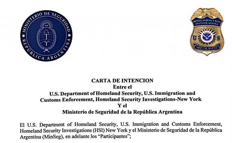Patricia Bullrich firmó un acuerdo con Homeland Security