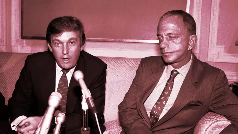 Donald Trump y Roy Cohn
