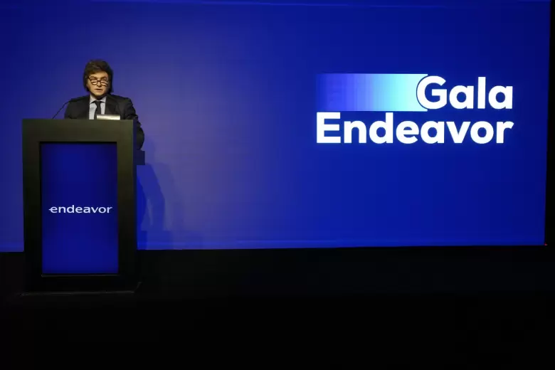 Javier Milei en Endeavor: "Nosotros vinimos a achicar el Estado para hacerle lugar a la sociedad"