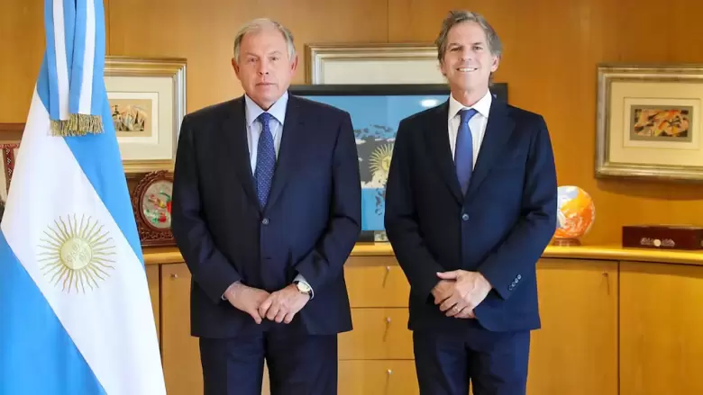 El canciller Gerardo Werthein recibió al nuevo embajador argentino en Estados Unidos