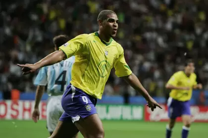 Adriano se había convertido en una pesadilla para la Argentina al anotarle un gol en la final de la Copa América 2004