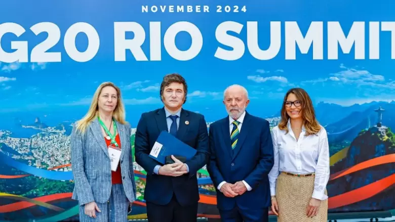 Javier Milei y Lula da Silva