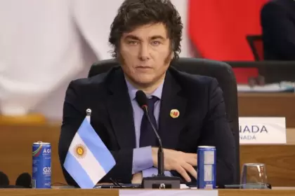 Javier Milei, este lunes en la cumbre del G20