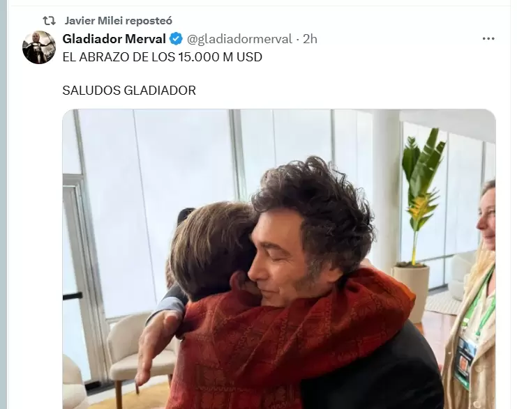 El RT de Milei.