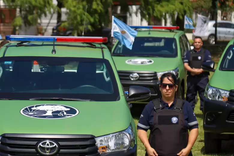 Ramón Lanús presentó 33 patrulleros para reforzar la seguridad
