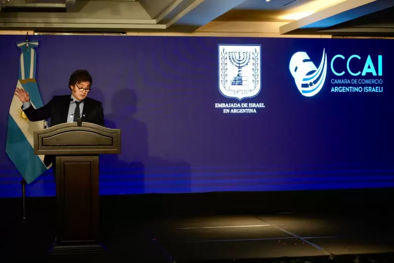 Milei: "Israel es un pueblo que ha hecho riqueza de la escasez. Lograron literalmente hacer agua de las piedras en medio del desierto"