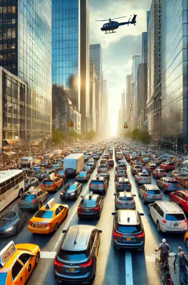 Tráfico en Manhattan.
