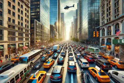 Tráfico en Manhattan.