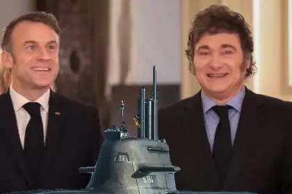 Macron y Milei.