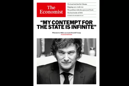 Javier Milei llegó a la tapa de The Economist