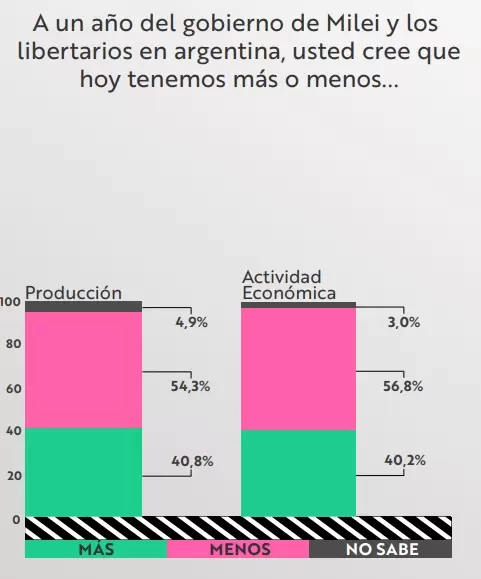 "A pesar de tener una valoración considerable de la gestión económica, el frame o encuadre ideológico del Gobierno aún no logra penetrar en la masividad de la sociedad", dice un informe.
