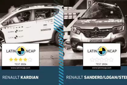 Fuerte contraste en los resultados de LatinNCAP para modelos de Renault.