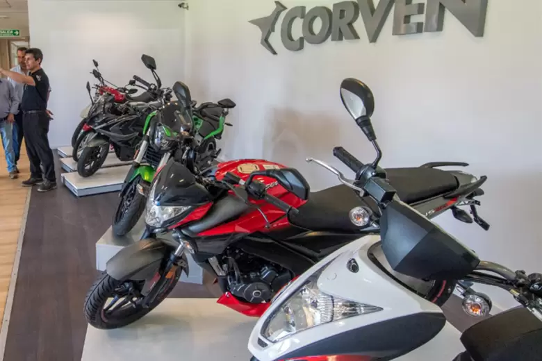 Grupo Corven comercializa las marcas de motos Corven, Mondial, Bajaj, Kymco, Kawasaki y Triumph.