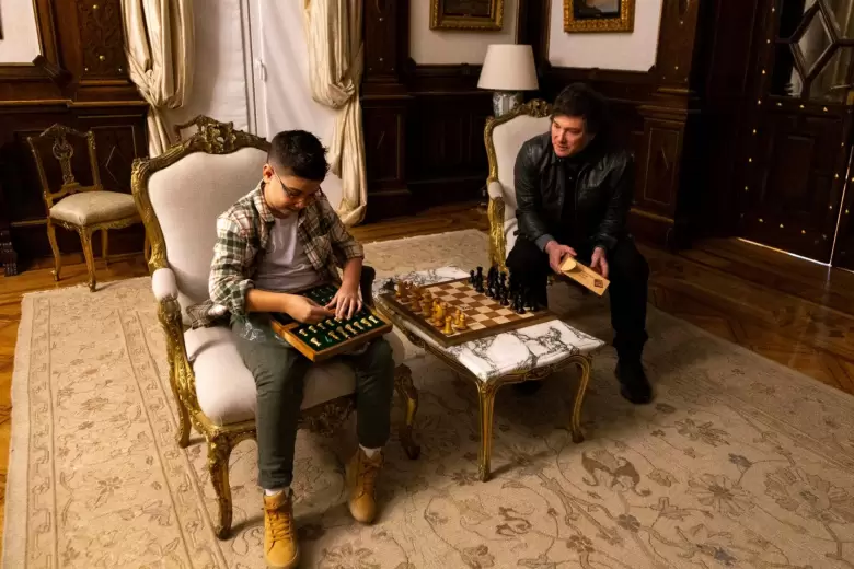 Faustino Oro y Javier Milei