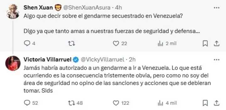 Otro papelón de Villarruel.