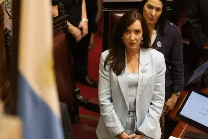 La vicepresidente Victoria Villarruel