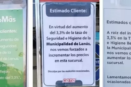 Los supermercados empiezan a informar el impacto de las tasas municipales sobre los precios.