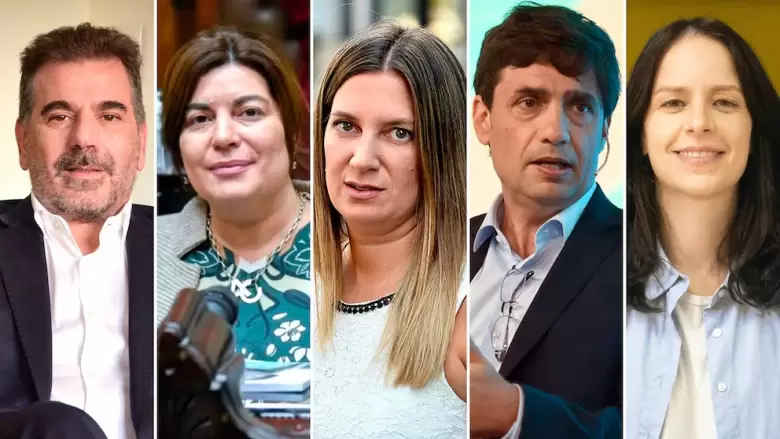 Cristian Ritondo, Ana Clara Romero, Silvia Lospennato, Hernán Lacunza y Soledad Martínez.