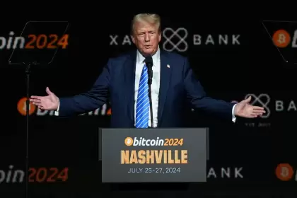 Donald Trump en el evento Bitcoin 2024 en Nashville, Tennessee, EE.UU.