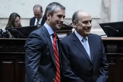 El presidente de la Cámara de Diputados, Martín Menem, y el jefe de Gabinete, Guillermo Francos