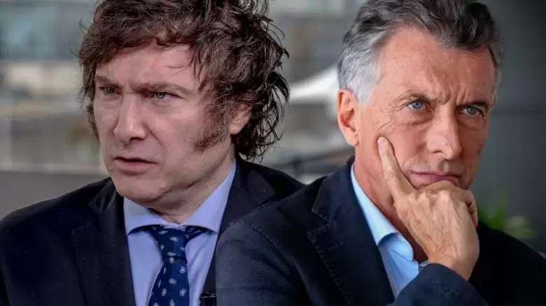 Javier Milei y Mauricio Macri