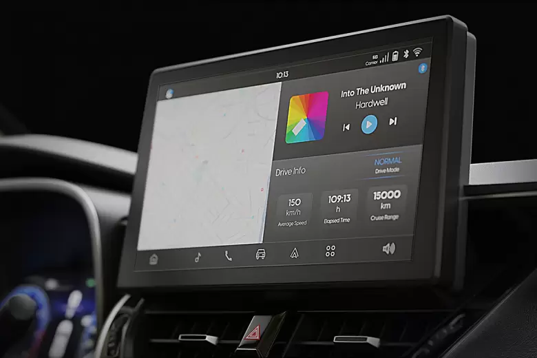 La pantalla del SUV de Toyota ahora es más grande y no tiene botones físicos.