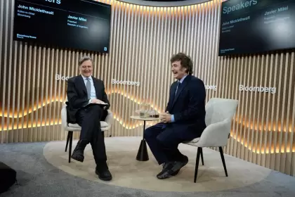 Javier Milei en Bloomberg