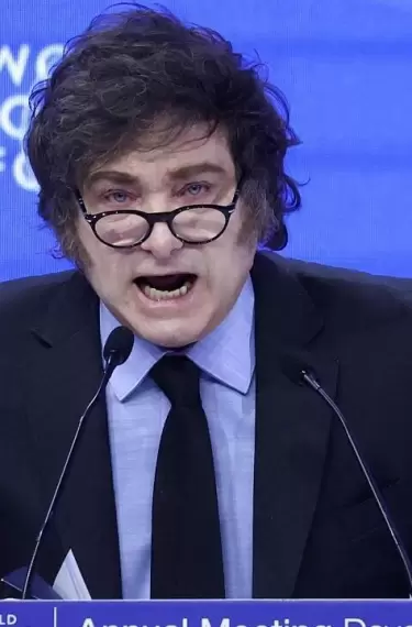 Javier Milei en Davos