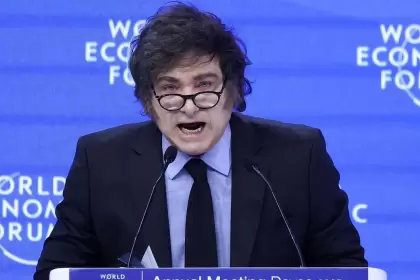 Javier Milei en Davos