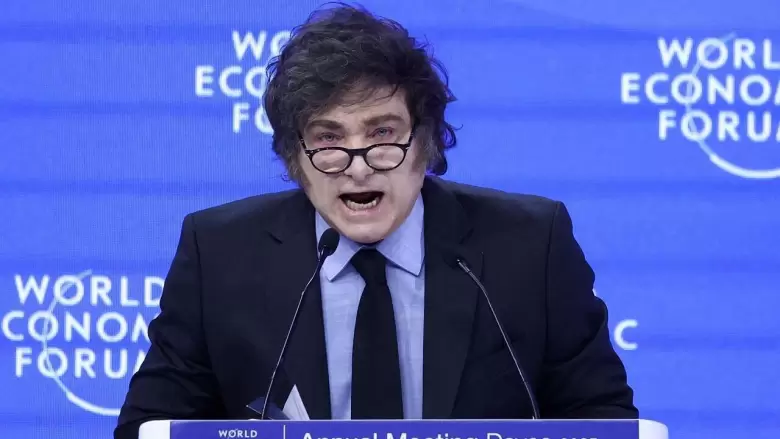 Javier Milei en Davos