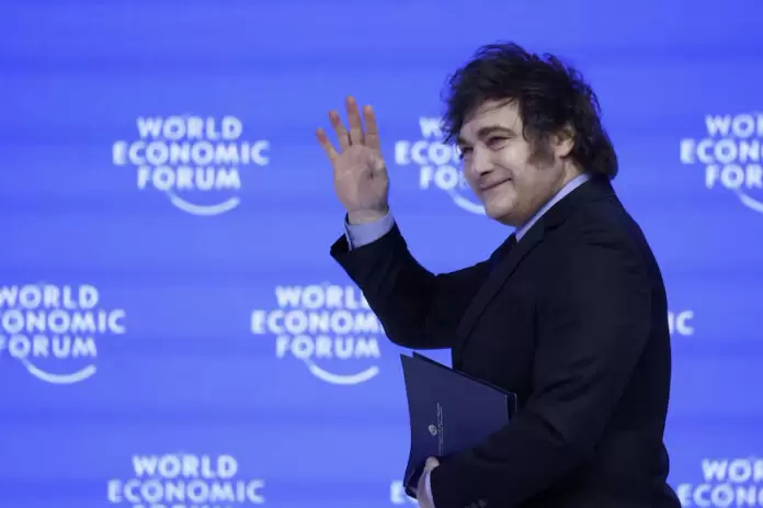 Javier Milei en Davos