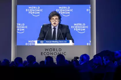 Javier Milei en Davos