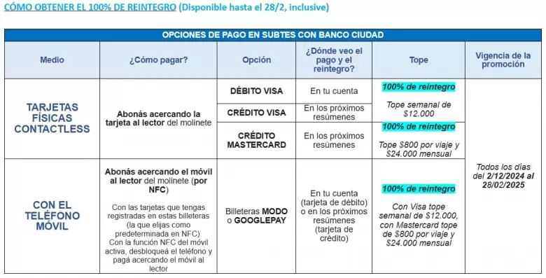 Viajar gratis en el subte en febrero de 2025: así es el paso a paso
