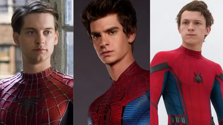 Tobey Maguire, Andrew Garfield y Tom Holland