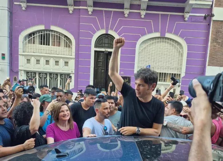 Axel Kicillof en la marcha del sábado
