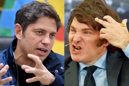 Axel Kicillof y Javier Milei