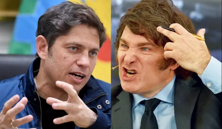 Axel Kicillof y Javier Milei