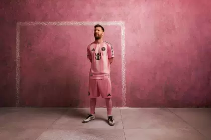 Así es la nueva camiseta que lucirá Messi con el Inter Miami.