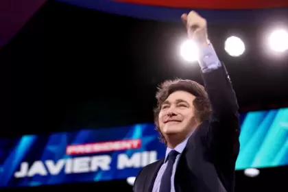 Javier Milei y su hermana Karina