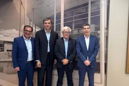 Juan Politi, VP Allaria; Carlos Casto, Presidente Sancor Seguros; Ernesto Allaria, Presidente Allaria y Alejandro Simón, CEO Sancor Seguros