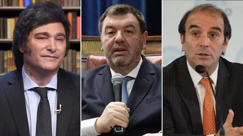 Javier Milei, Ariel Lijo y Manuel García-Mansilla