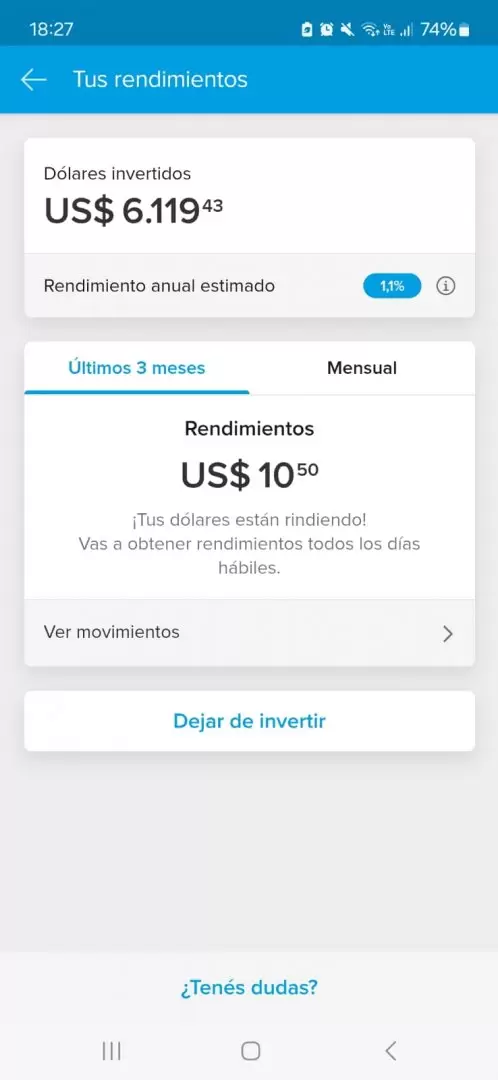 Mercado Pago permitirá invertir dólares a través de su app