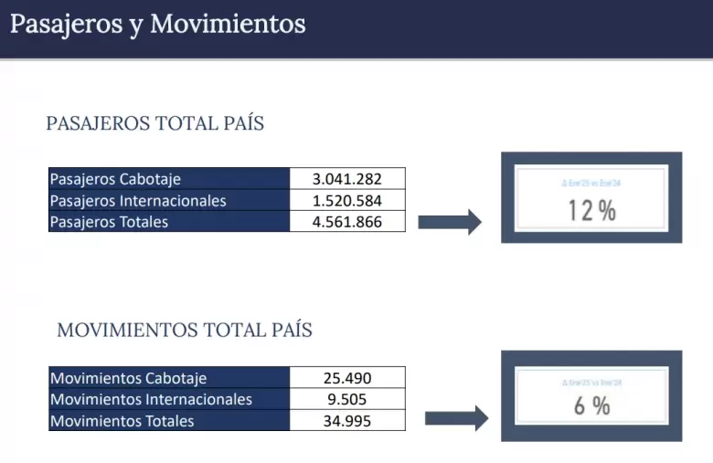 El informe de ANAC de enero.