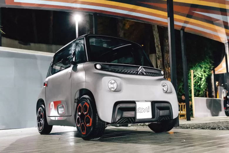 El Citroën Ami se exhibió en Cariló pero esta decisión del Gobierno lo deja sin chances de llegar alguna vez.