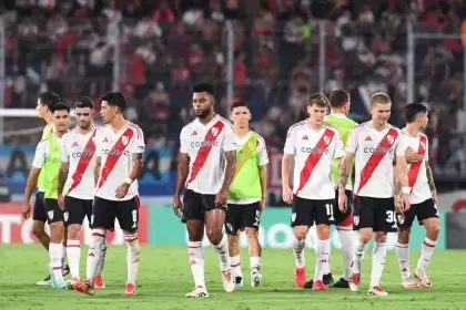 La desazón de los jugadores de River luego de perder con Talleres