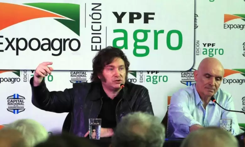 Javier Milei en la ExpoAgro