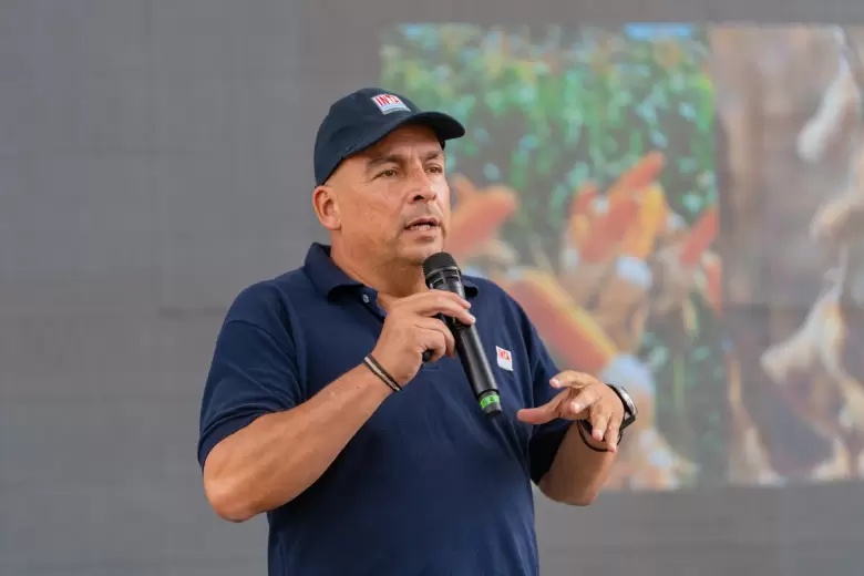El Ing. Agr. Aquiles Salinas, director del INTA Manfredi