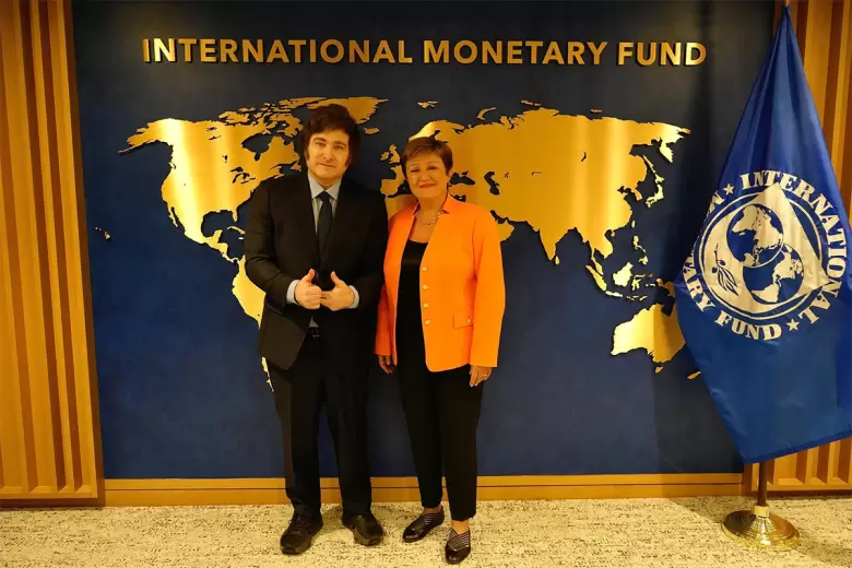 Javier Milei y Kristalina