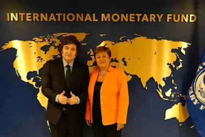 Javier Milei y Kristalina Georgieva